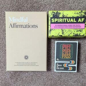 Mindful Affirmations and Card Games Set
